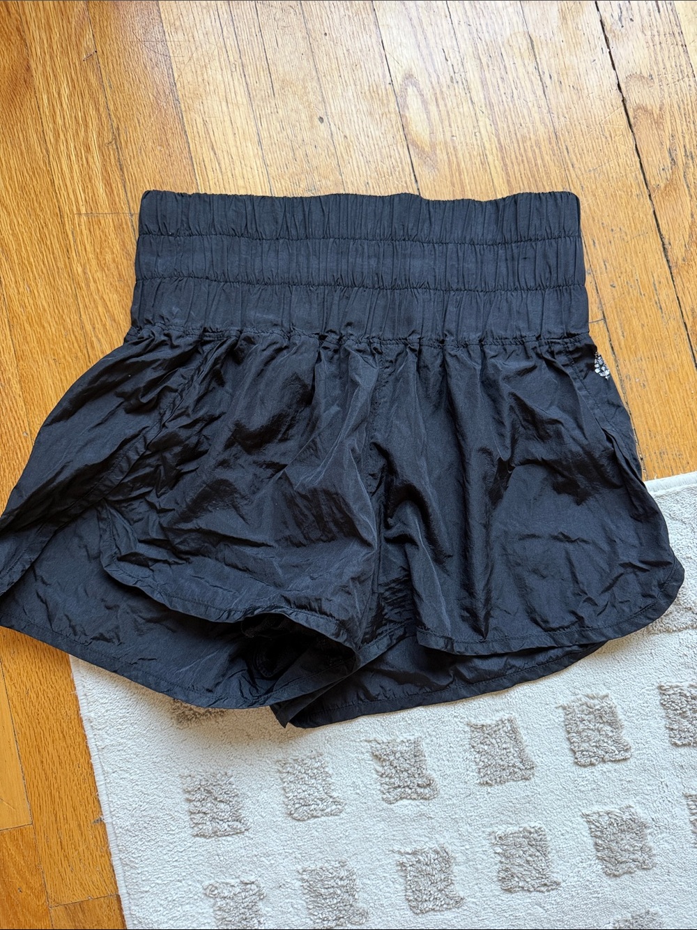 FP Movement Black Women's Elastic Waist Shorts